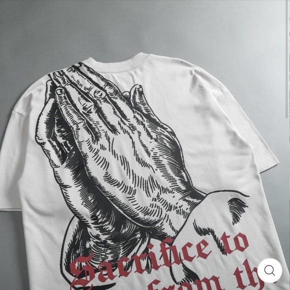 DARC SPORT X ” BODYBUILDING SAVED MY LIFE” PRAYING HANDS CREATOR SHIRT - Picture 1 of 9